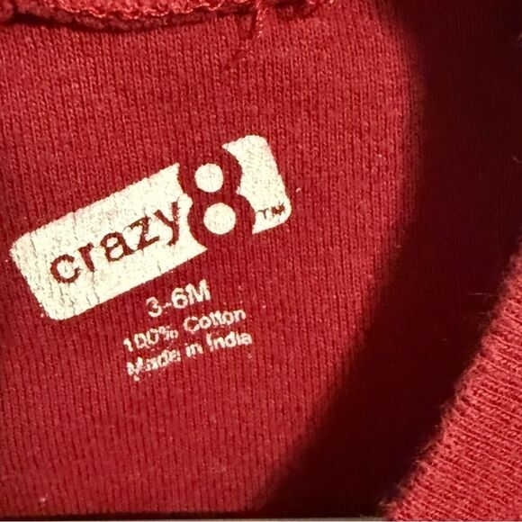Crazy 8 Red Long Sleeve Tee Sweet Tooth Design - Picture 3 of 4